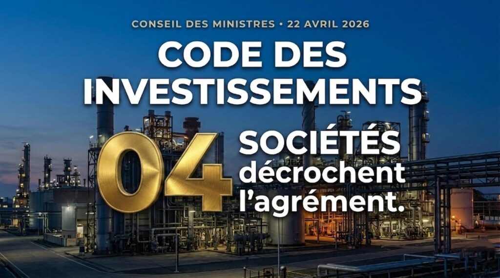 Bénin : quatre entreprises industrielles obtiennent des avantages du code des investissements