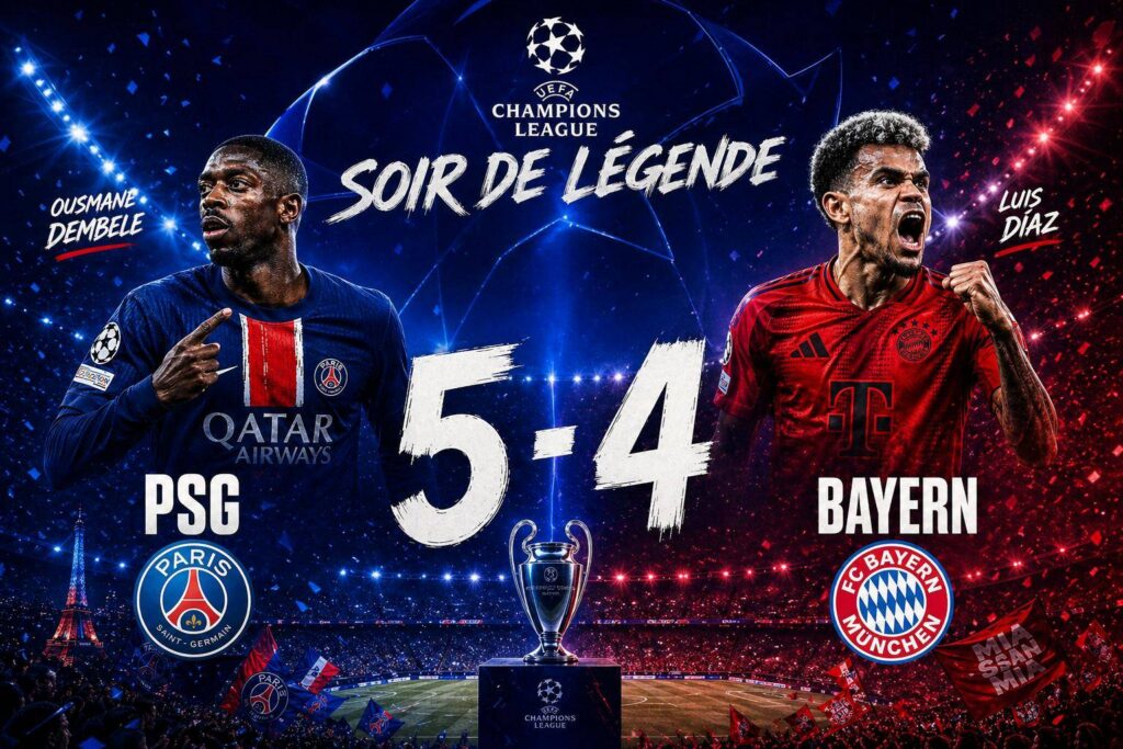 Psg bayern un match légendaire en ligue des champions