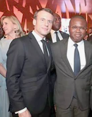 Emmanuel Macron et Romuald Wadagni lors d'une réunion diplomatique