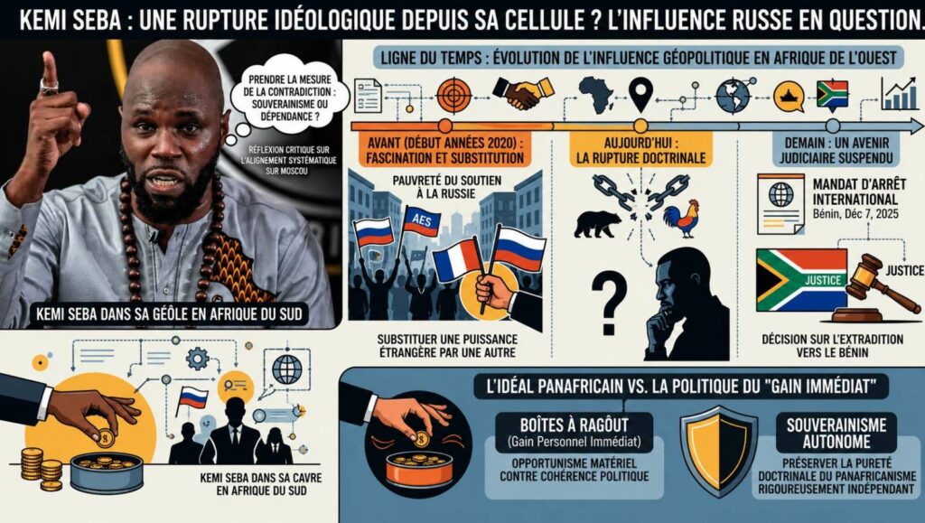Kemi Seba : un tournant idéologique majeur depuis sa détention en Afrique du Sud