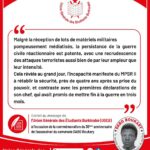 Burkina Faso : l&rsquo;UGEB dénonce l&rsquo;échec de la stratégie sécuritaire du MPSR II