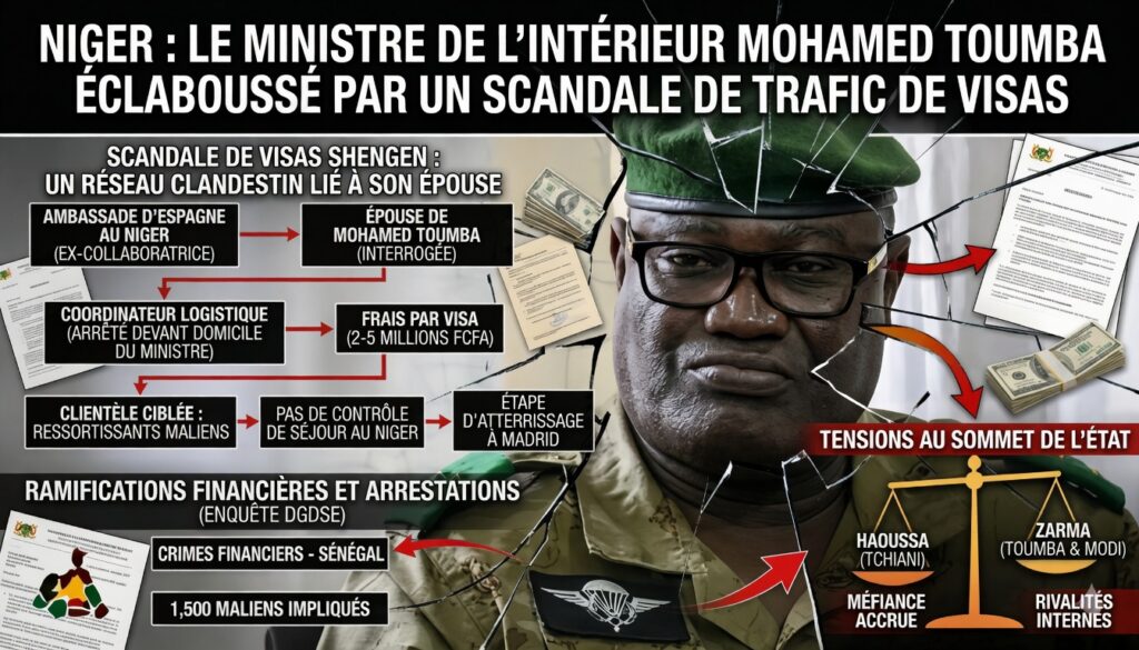 Scandale des visas Schengen au Niger : le ministre Toumba sous pression