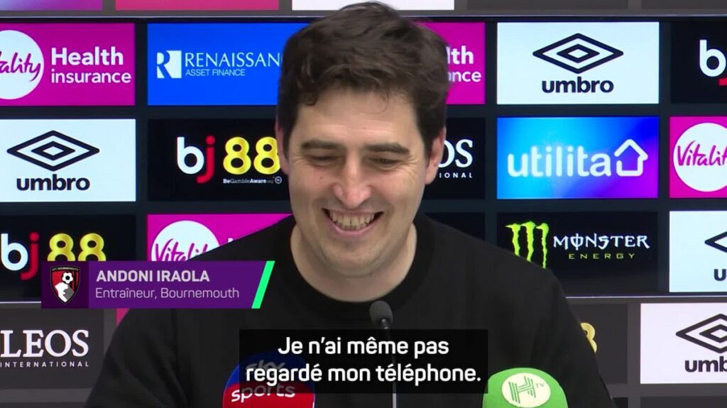 Iraola : le titre d’Arsenal n’a pas dépendu du match nul de Bournemouth