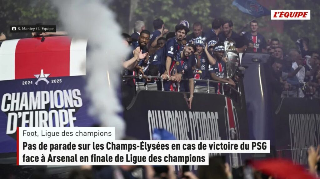 Parade des supporters du psg annulée en cas de victoire en ligue des champions