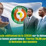 Patrice Talon et la CEDEAO : les raisons d’une rupture sur la limitation des mandats