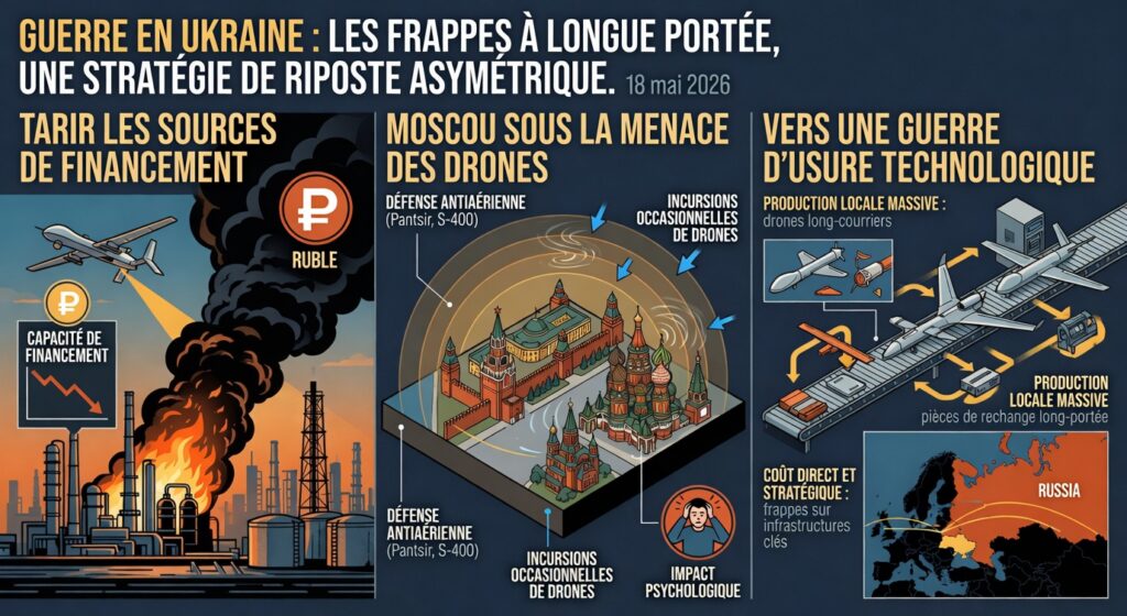 Stratégie ukrainienne : frapper les infrastructures russes au cœur de la guerre