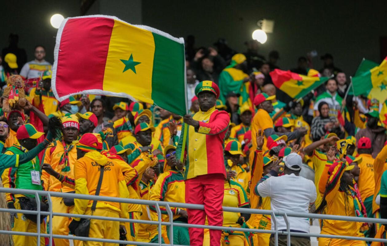 Supporters sénégalais réunis avant un match