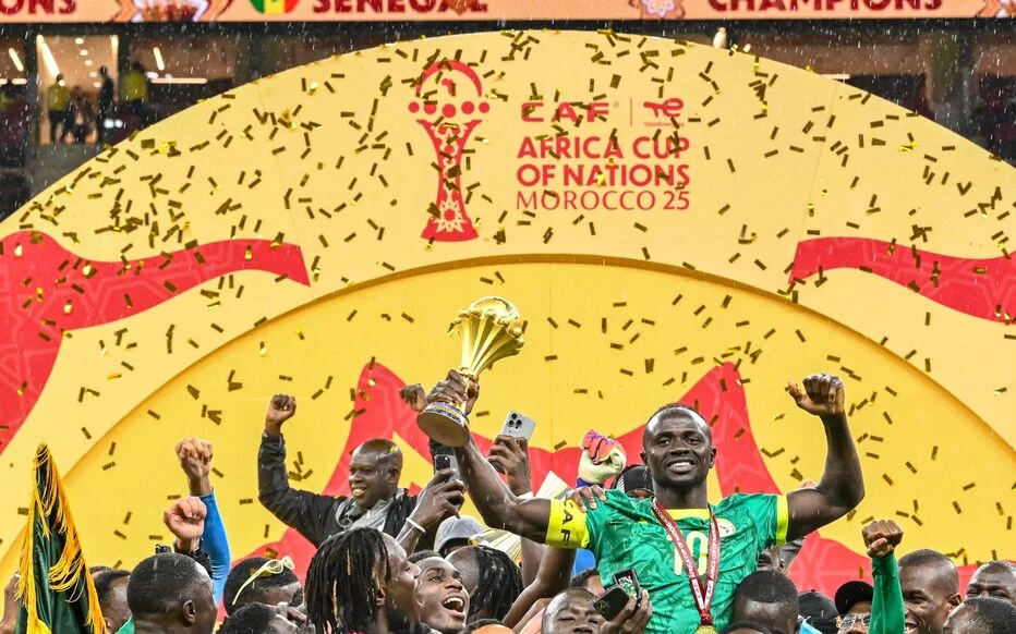 Célébration des Lions du Sénégal après leur victoire en CAN