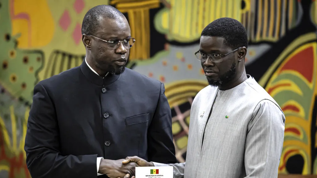 Le président Bassirou Diomaye Faye lors d'une réunion officielle
