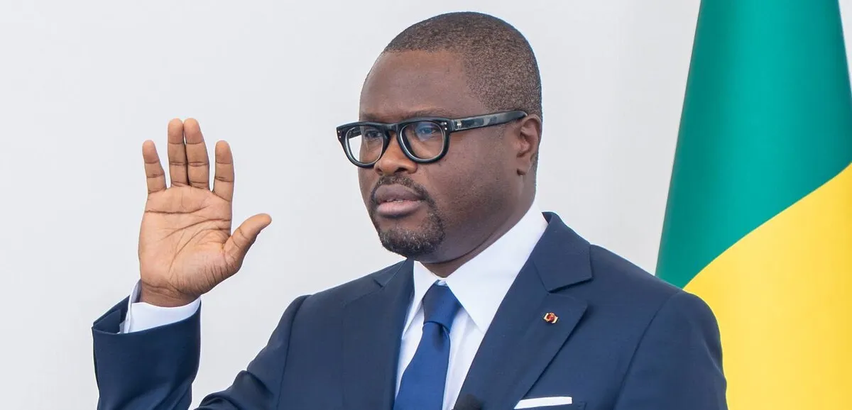 Romuald Wadagni lors de son investiture comme président du Bénin