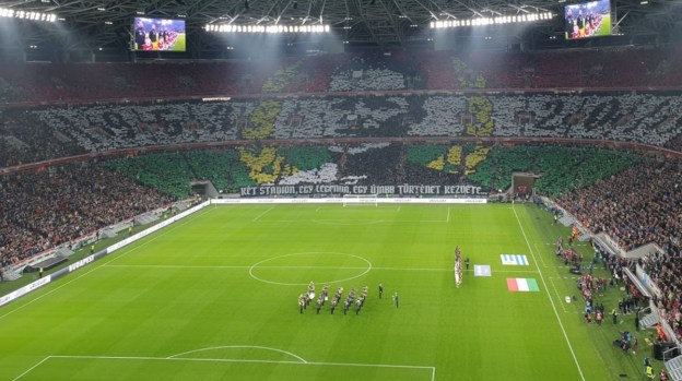 Vue du stade Puskás Aréna de Budapest