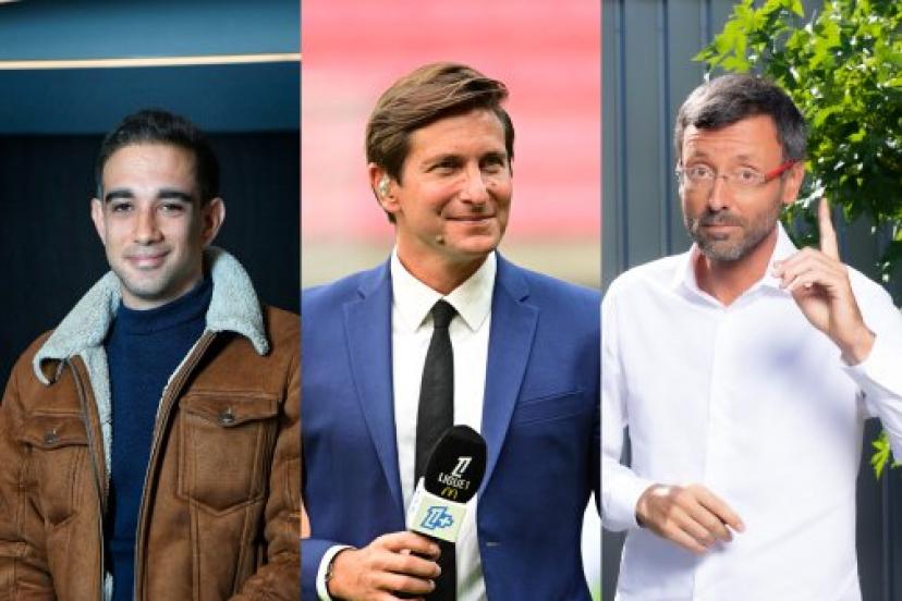Paul Tchoukriel, Xavier Domergue et Olivier Ménard en plateau