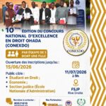 Concours national d&rsquo;excellence en droit ohada à Niamey : inscrivez-vous avant le 15 juin 2026