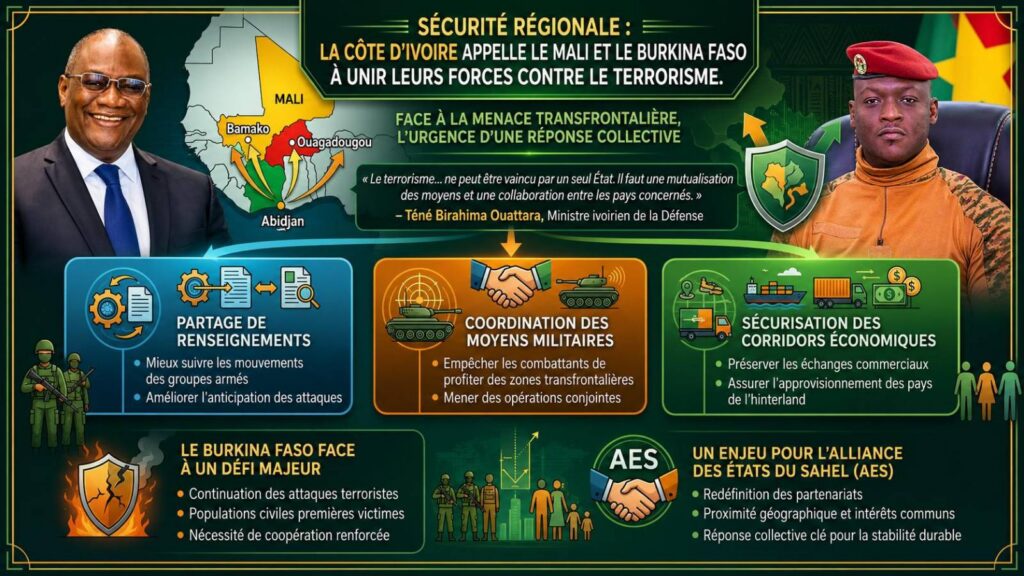 Sécurité au Sahel : Abidjan tend la main à Bamako et Ouagadougou pour une riposte collective