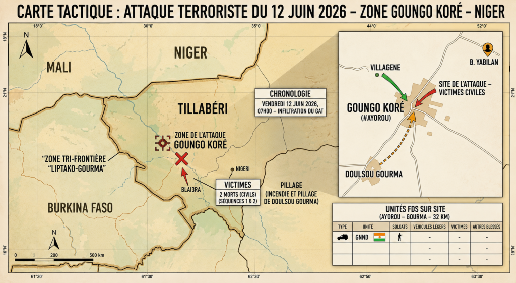 Niger : attaque meurtrière à Ayorou, deux civils tués et un homme kidnappé