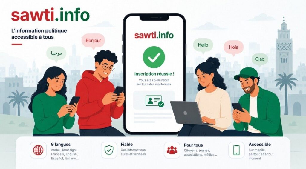 Sawti une plateforme multilingue pour éclairer l’information politique au Maroc
