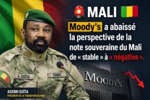 Mali : moody’s alerte sur les risques économiques avec une perspective négative