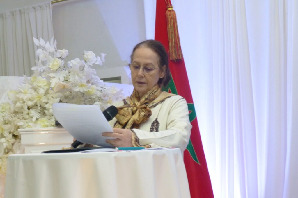La Consule Générale du Maroc à Düsseldorf, Mme Boutaina Bouabid, lors d'un événement diplomatique