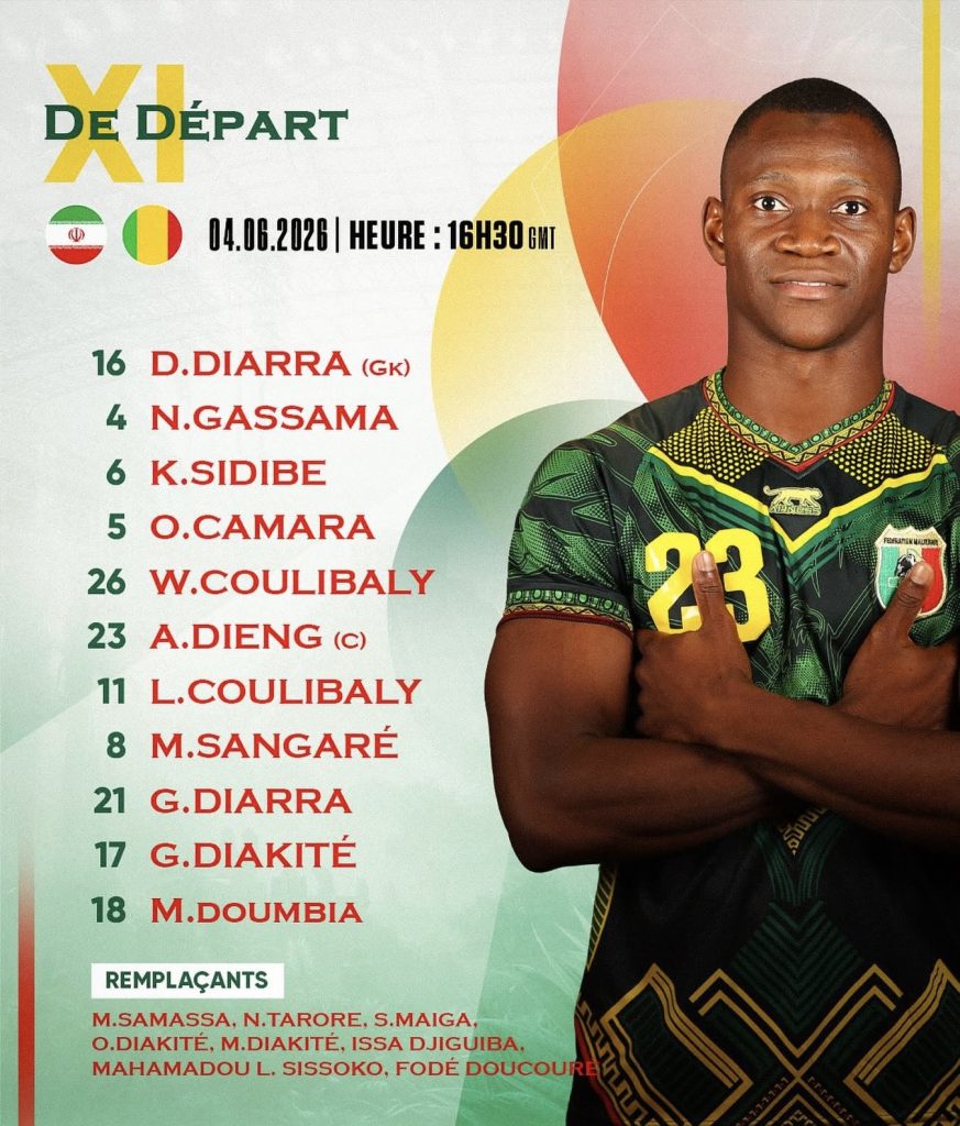 Les joueurs du Mali en entraînement avant le match amical