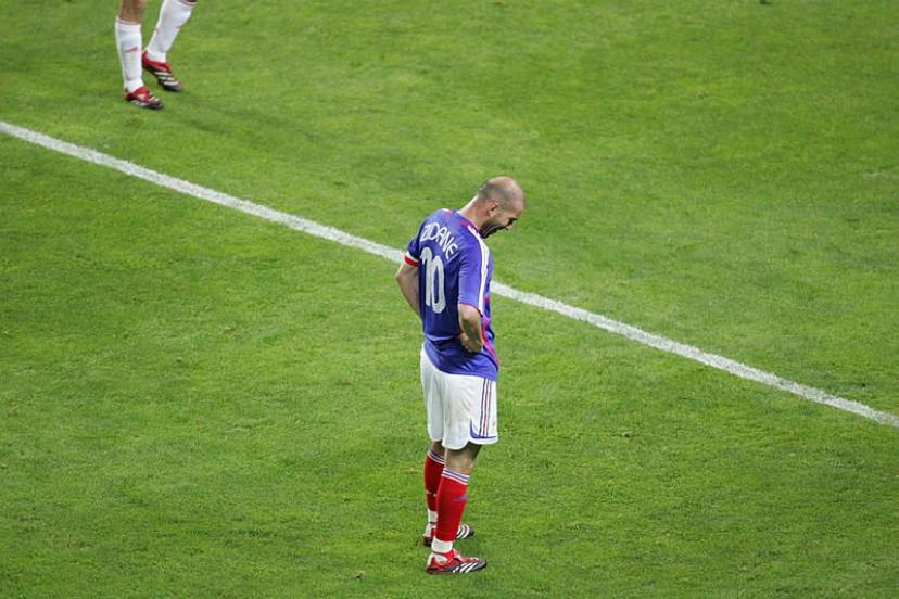 Zidane a raté le seul penalty de sa carrière en Bleu contre la Chine en 2006. (P.Boutroux/L'Equipe)