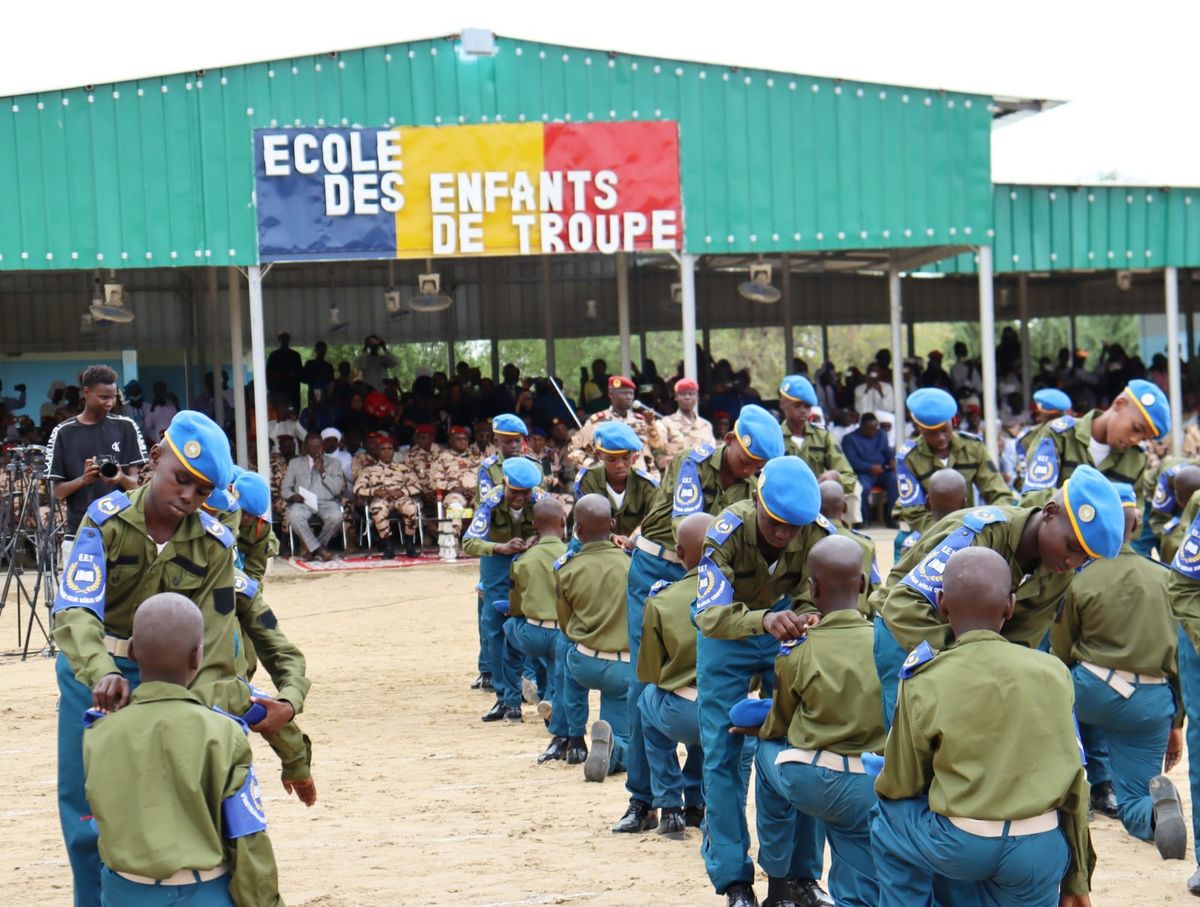 cérémonie de remise des diplômes des Enfants de Troupe du GEMIA au Tchad