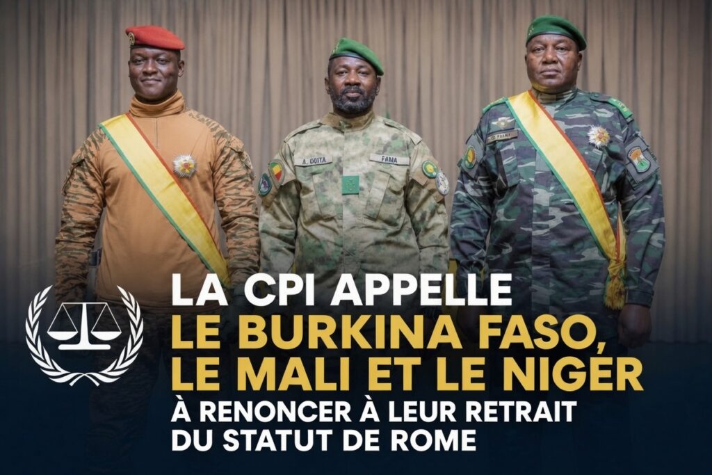 La cpi presse les pays du Sahel de reconsidérer leur retrait du statut de rome