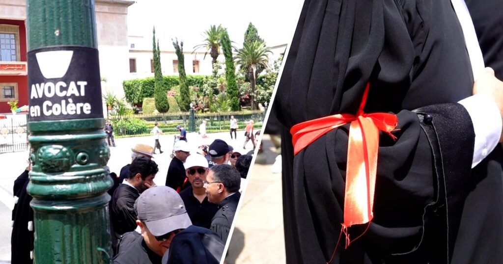 Avocats marocains en grève illimitée : mobilisation devant le parlement de Rabat