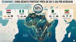 Les cinq économies africaines qui dominent près de 60 % du pib du continent