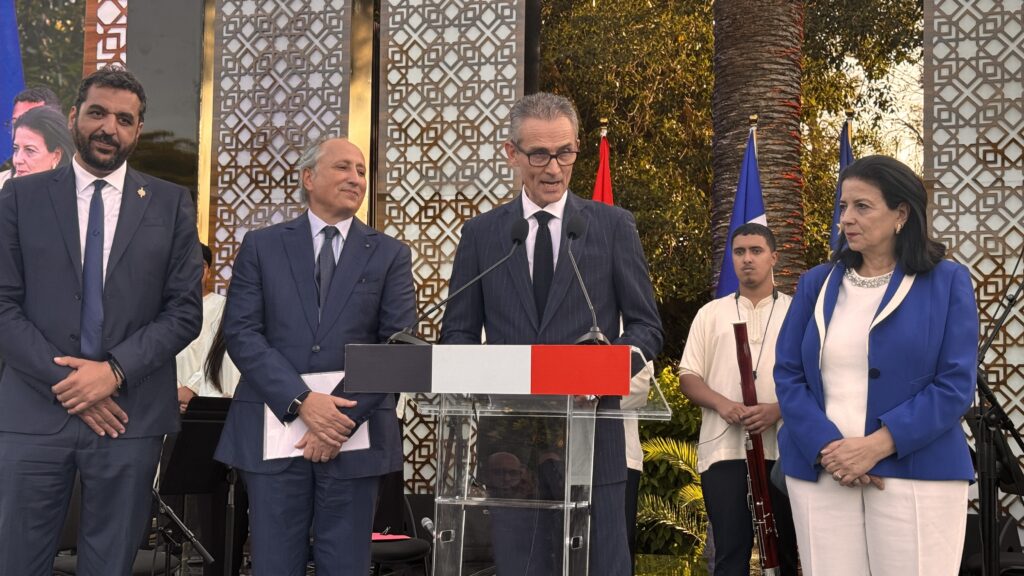 Célébration de la Fête nationale française à Rabat avec l'ambassadeur français Philippe Lalliot