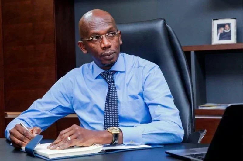 Portrait de Lansana Gagny Sakho lors d'une interview