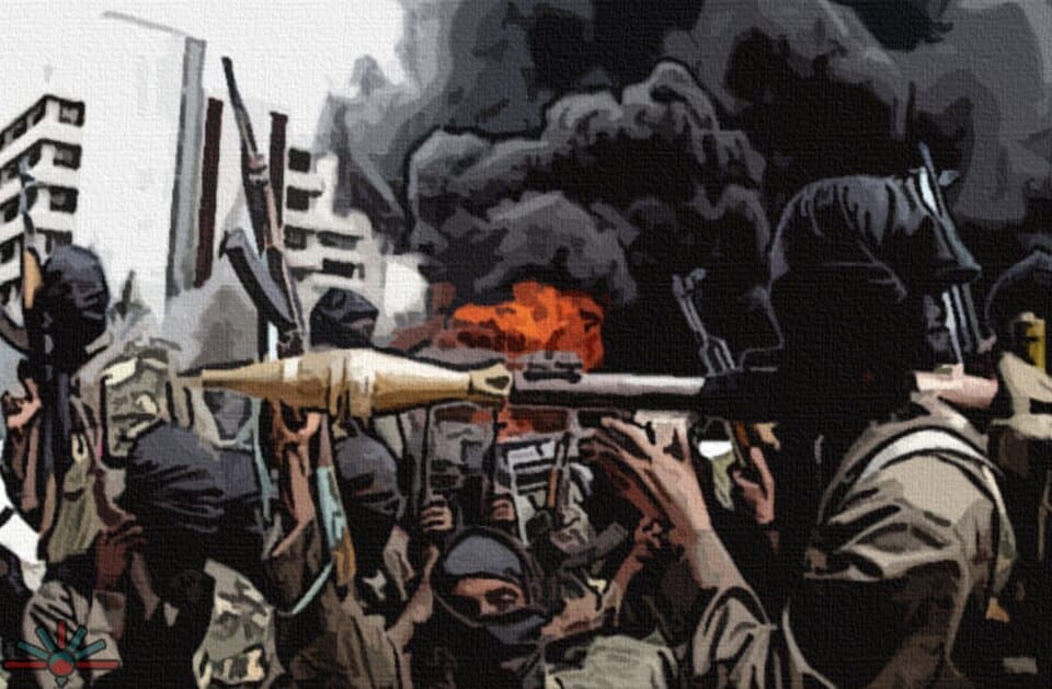 illustration montrant l'utilisation de l'intelligence artificielle par des groupes terroristes comme Boko Haram