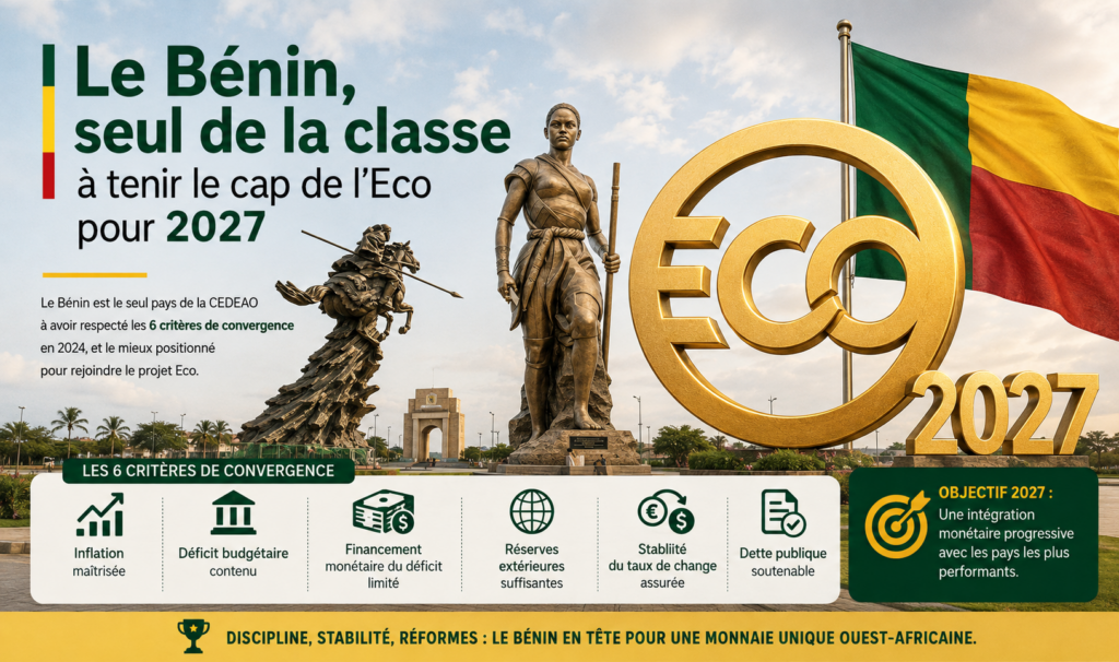 Le Bénin en tête pour l’eco 2027, un atout monétaire ouest-africain