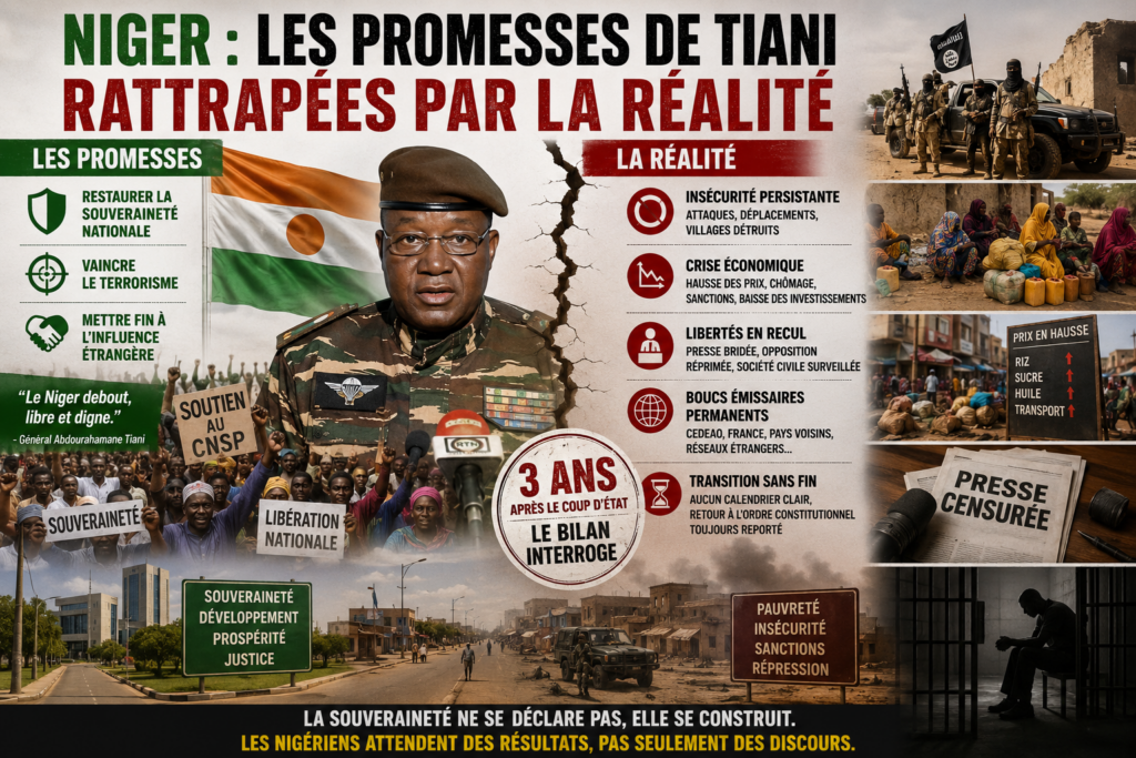 Le Niger de Tiani : quand les promesses se heurtent aux réalités du pouvoir