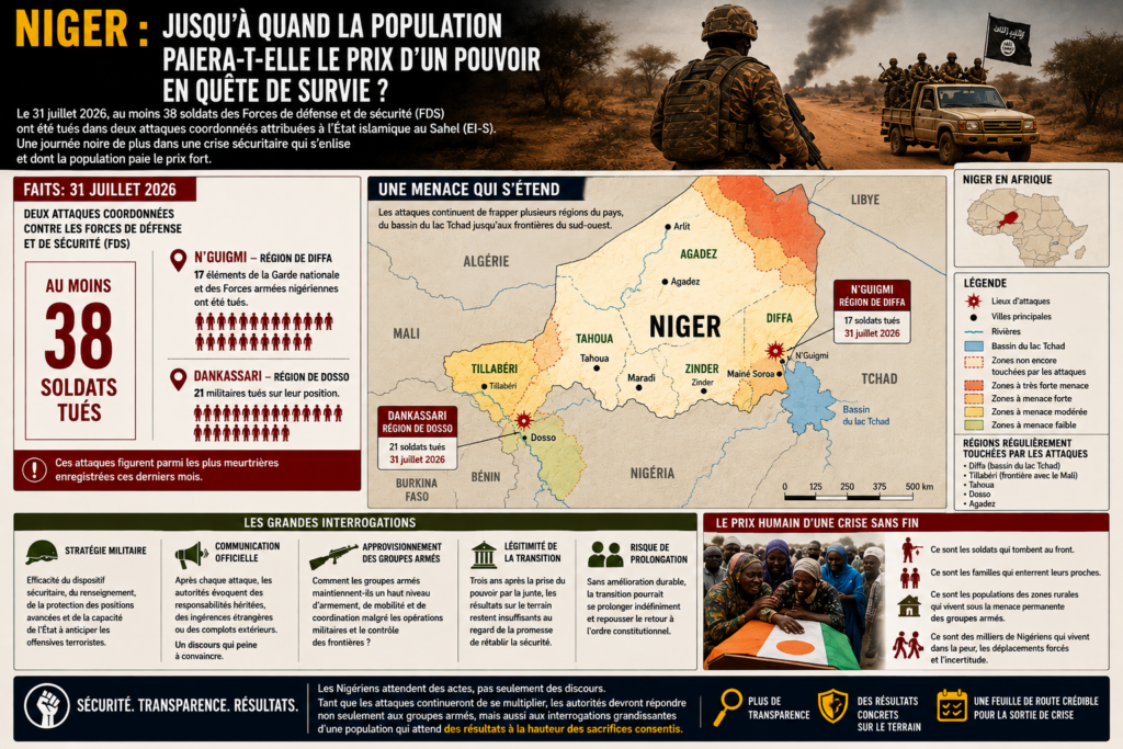 Niger : l’ampleur des attaques terroristes met en lumière les failles sécuritaires