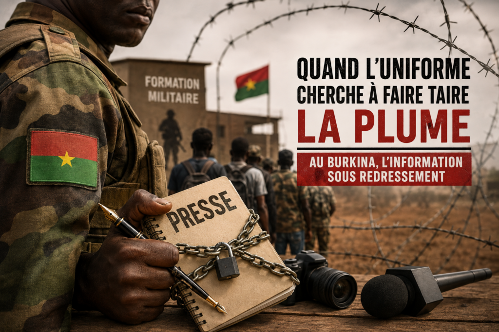 Journalisme au Burkina : quand l’information se plie à l’uniforme
