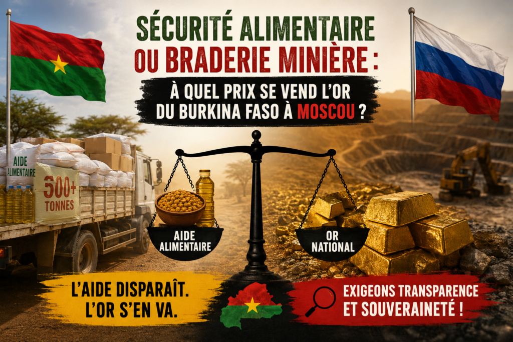 Partenariats miniers et aide alimentaire : le Burkina Faso face à ses choix économiques