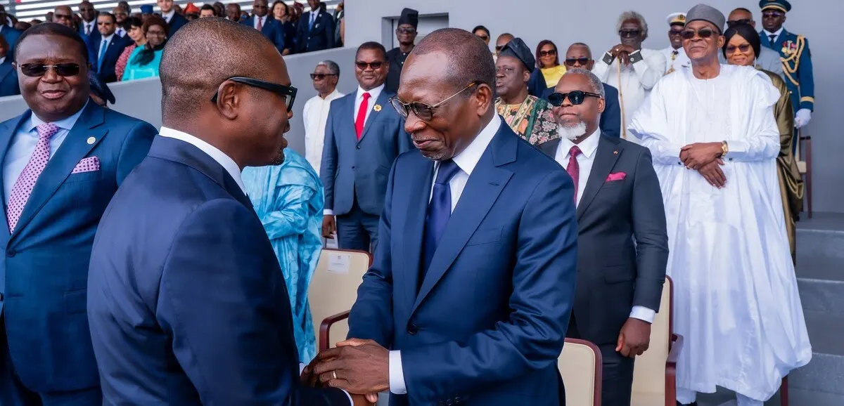 Patrice Talon, ancien président du Bénin, lors de son élection à la tête du premier Sénat
