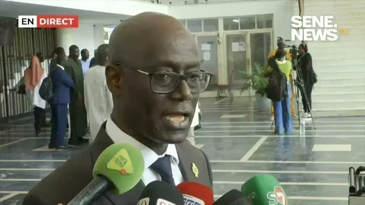 Thierno Alassane Sall en pleine intervention parlementaire