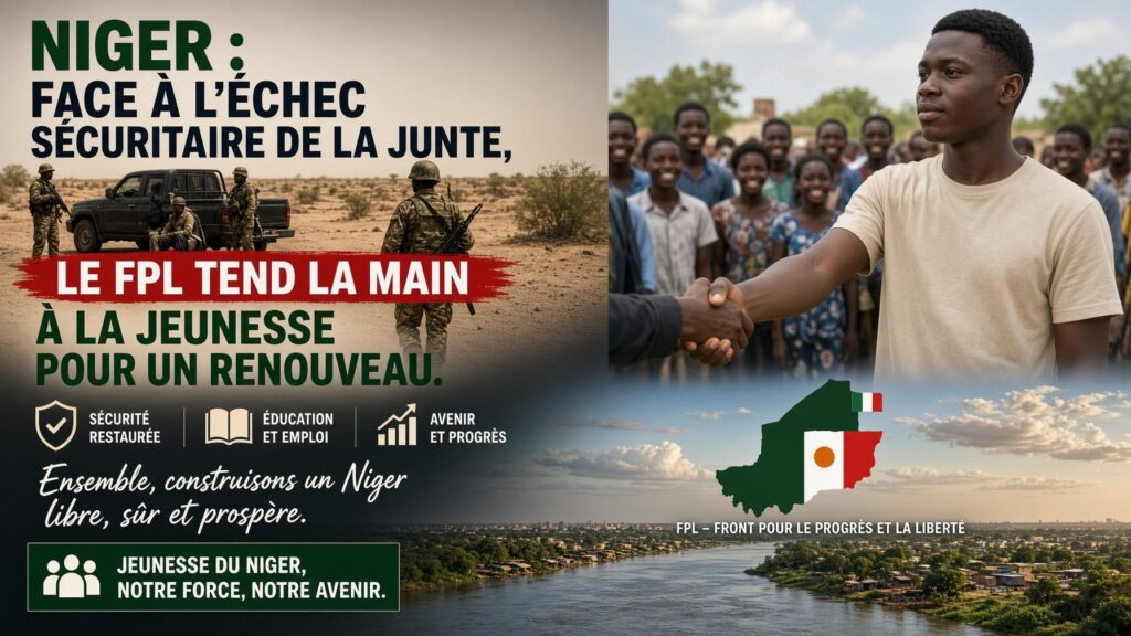 Niger : ce que l’appel du FPL à la jeunesse change concrètement pour les citoyens
