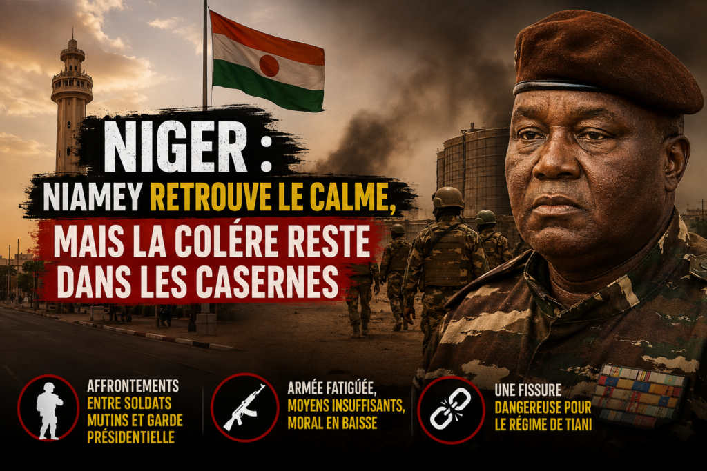 Au Niger, Niamey apaisée mais la grogne persiste dans les casernes