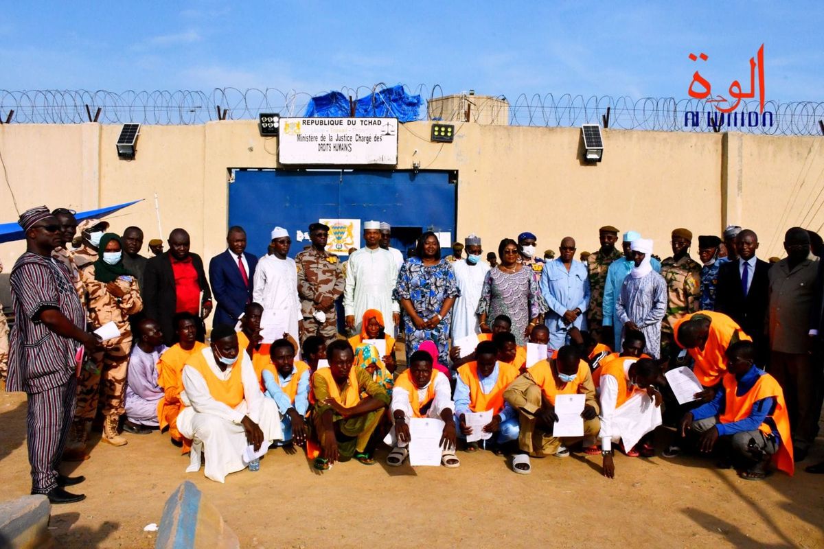 Cérémonie de libération de détenus à Klessoum au Tchad