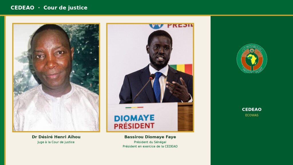 Justice CEDEAO : le juge béninois Désiré Henri Aihou prête serment à Abuja