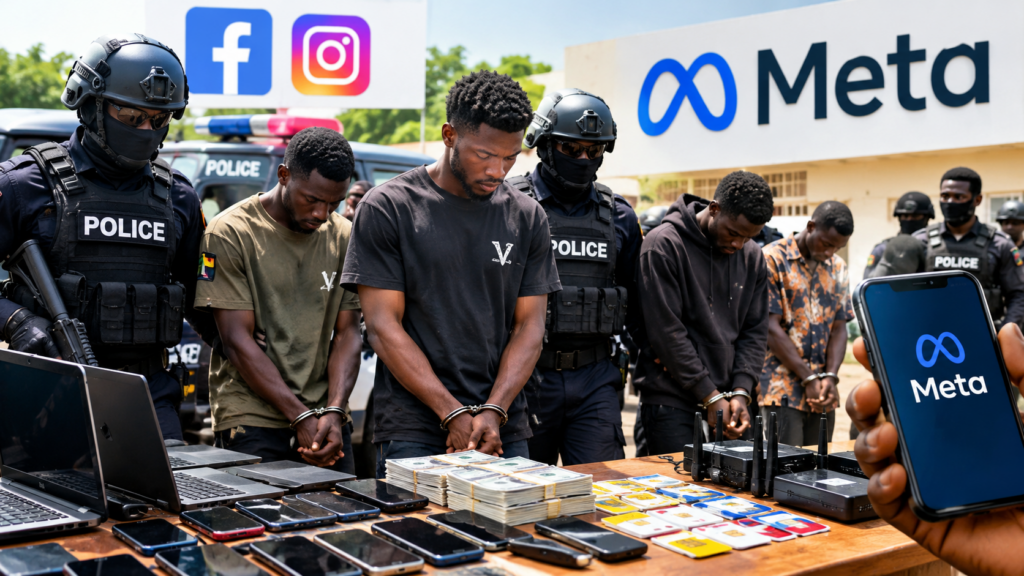 Cybercriminalité en afrique de l’ouest : à l’intérieur des réseaux d’escroquerie démantelés par meta